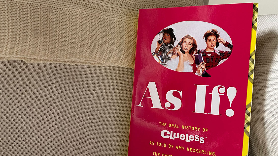 Clueless book on couch