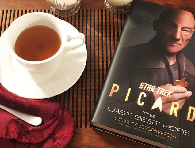 Picard book with tea