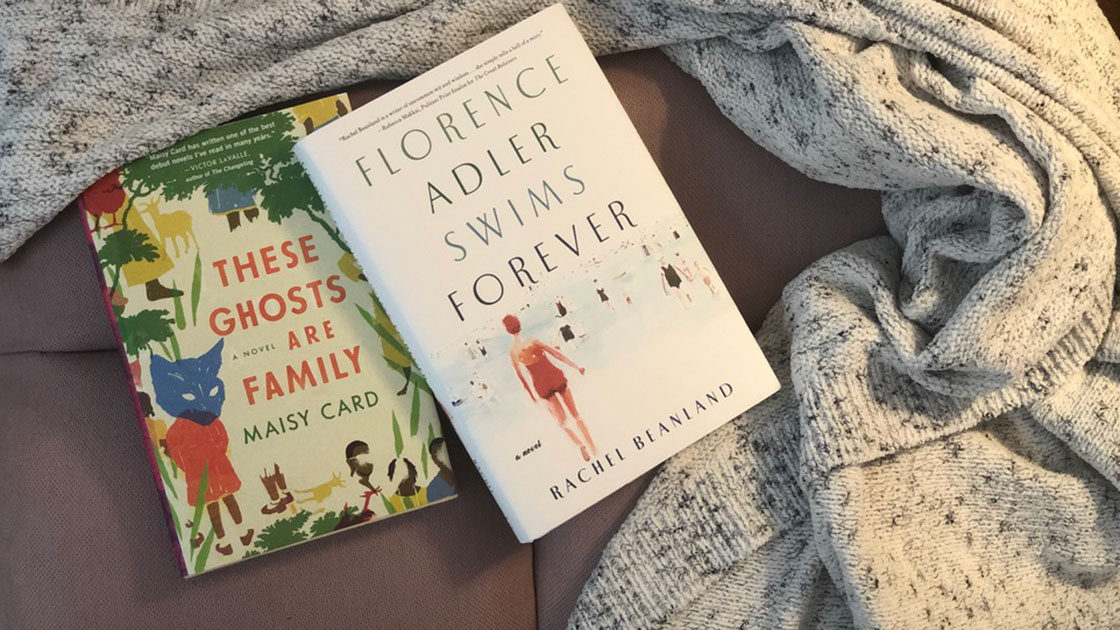 Featured books wrapped in a blanket