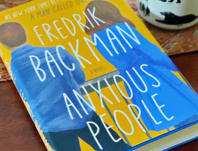 Anxious People book on a coffee table
